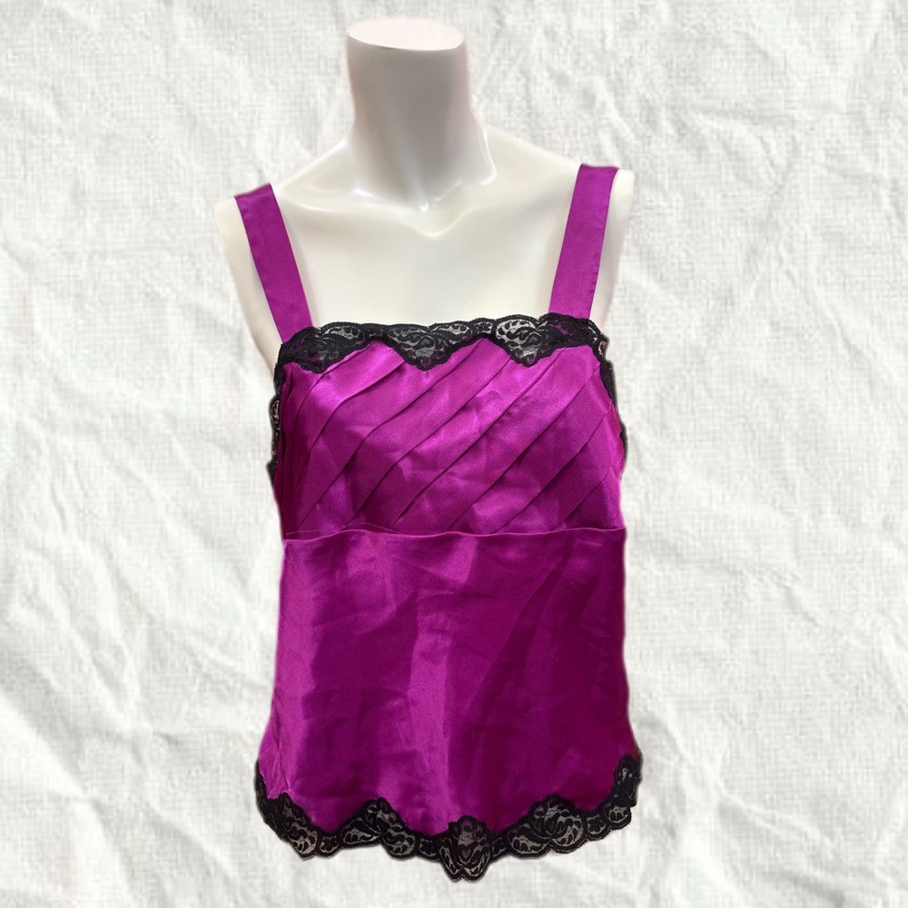 Y2K Satin Purple Camisole Whimsygoth Size M Dark Fairyc